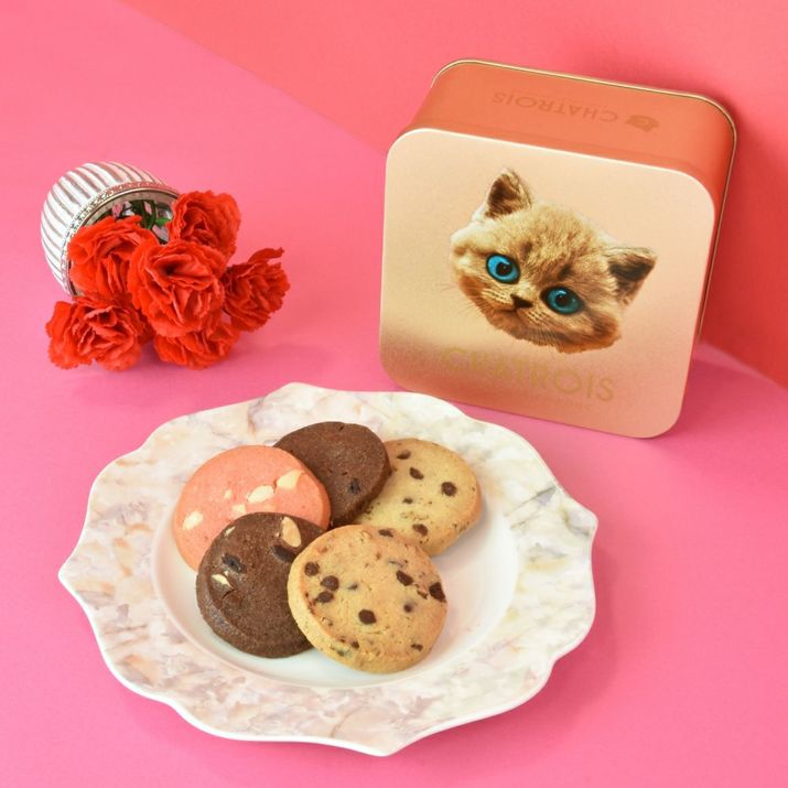 金のフェイス缶　サブレ3種5枚入の写真