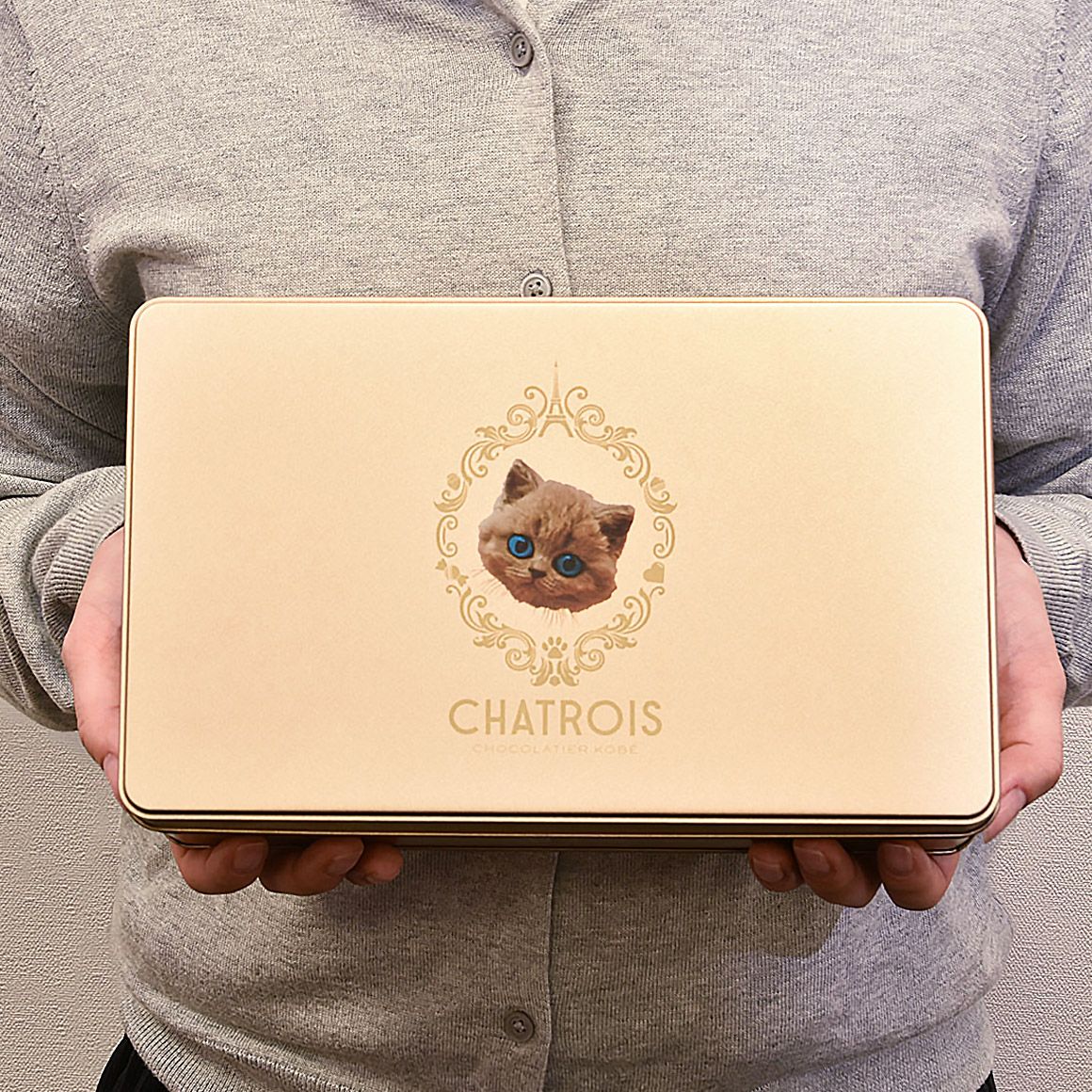 金のフェイス缶Wサブレパッケージ手持ち