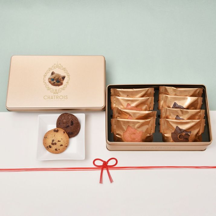 金のフェイス缶Wサブレ3種10枚入の写真